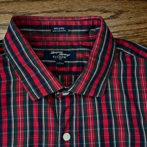Men’s holiday J Crew button down shirt.
